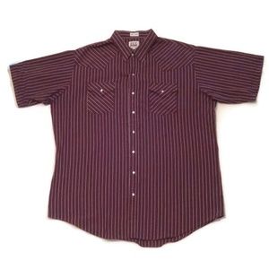 Tall Man ELY Cattleman Pearl Snap Shirt XXLT nice